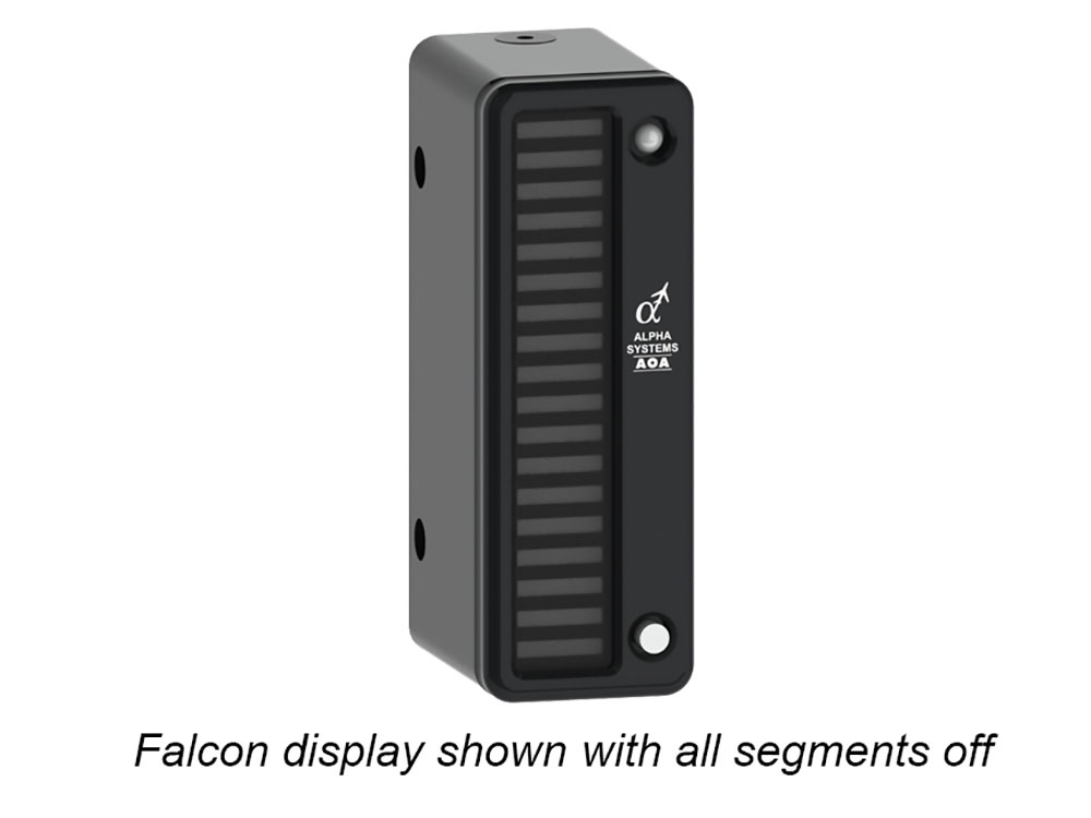 Alpha Systems AOA Falcon Angle of Attack Indicator with lights off